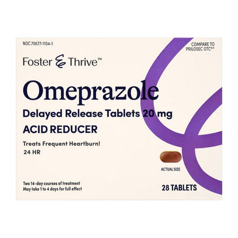Foster And Thrive, Omeprazole Delayed Release, 20 Mg, 28 Tabs