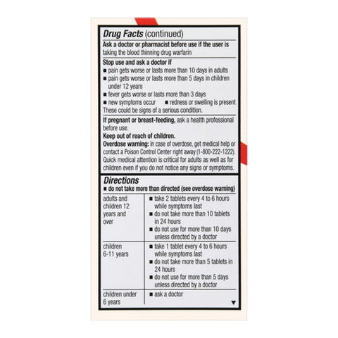 Foster And Thrive, Regular Strength Pain Relief Acetaminophen, 325 Mg, 100 Tabs