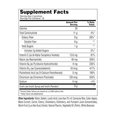 Mirafiber, Digestive Health Plius Metabolism Gummies Strawberry & Apple, 72 Count Mirafiber