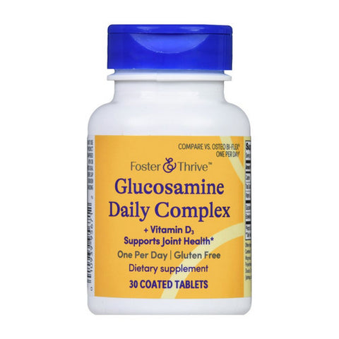 Foster And Thrive, Glucosamine Daily Complex + Vitamin D3 Coated, 30 Tabs