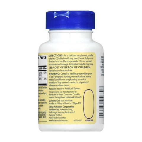 Foster And Thrive, Calcium Citrate + Vitamin D3, 60 Tabs