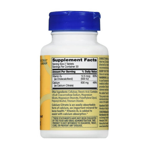 Foster And Thrive, Calcium Citrate + Vitamin D3, 60 Tabs