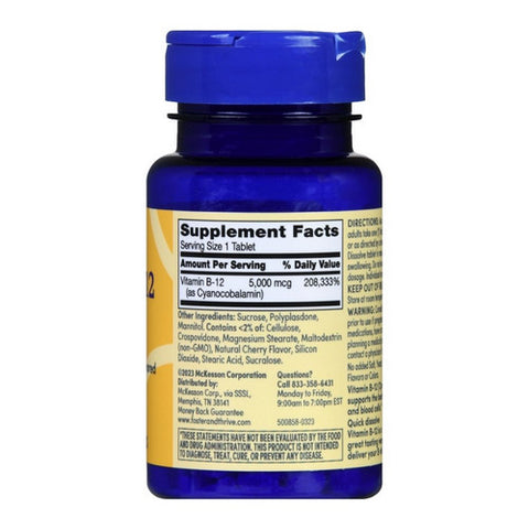 Foster And Thrive, Vitamin B-12, 500 Mcg, 60 Tabs
