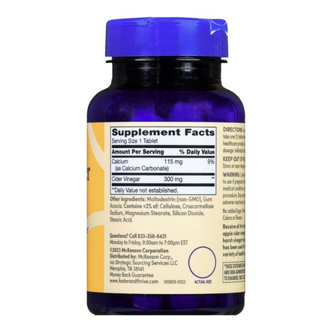 Foster And Thrive, Apple Cider Vinegar, 300 Mg, 200 Tabs