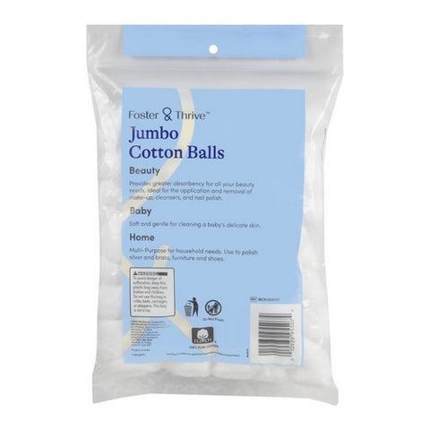 Foster And Thrive, Jumbo Cotton Balls, 70 Count