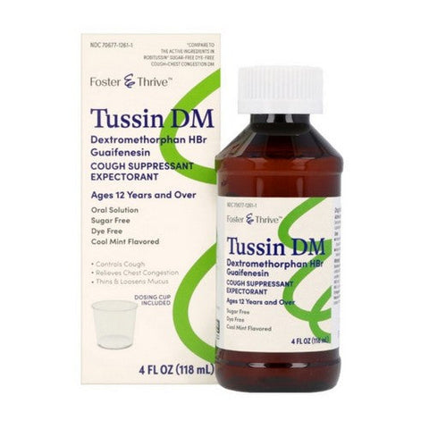 Foster And Thrive, Tussin Dm, 4 Oz Foster And Thrive