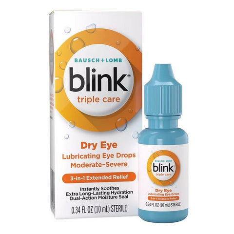 Purpose, Triple Care Dry Eye Lubricating Eye Drops, 10 Ml