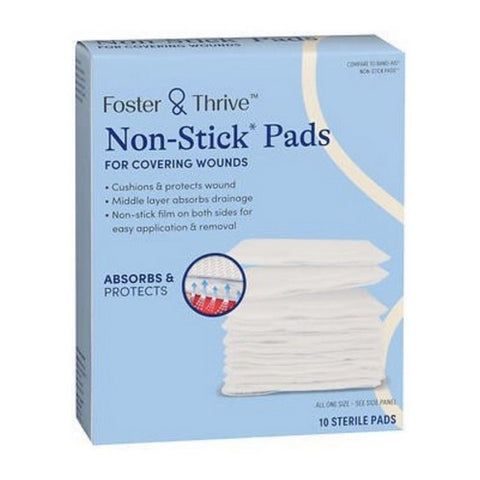 Foster And Thrive, Non-Stick Pads, 10 Count