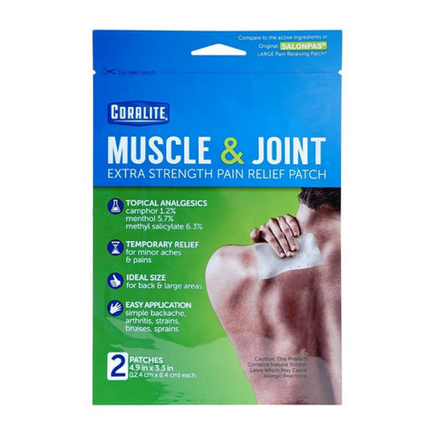 Muscle And Join Extra Strength Pain Relief Patch 2 Count by Coralite