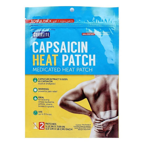 Capsaicin Heat Patch 2 Count by Coralite