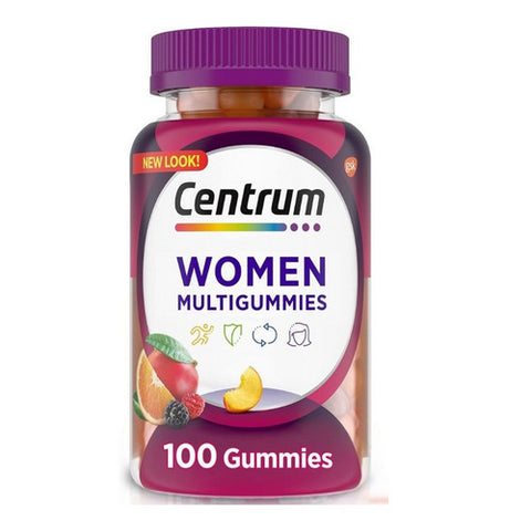 Centrum, Women Multigummies Assorted Natural Fruit Flavors, 100 Count