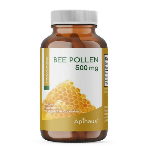 Apihaus, Bee Pollen, 500 Mg, 90 VegCaps