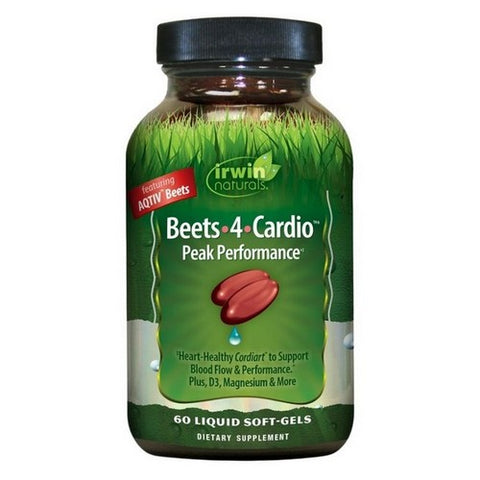 Irwin Naturals, Beets 4 Cardio Peak Performance, 60 Liquid Softgels