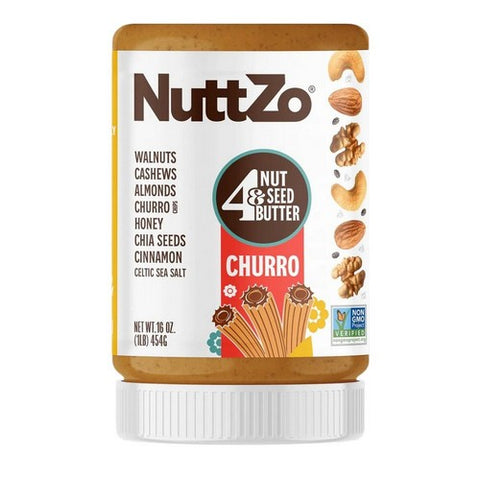 Nuttzo, Churro Nut Butter, 16 Oz (Case Of 6)