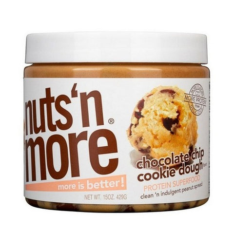 Nuts N More, Peanut Butter Spread Chocolate Chip Cookie Dough, 16 Oz (Case Of 6)