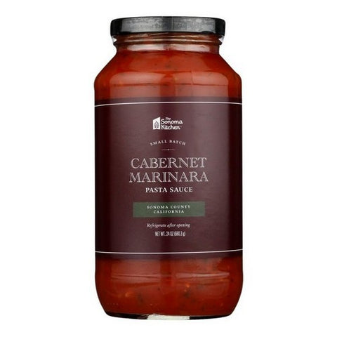 The Sonoma Kitchen, Cabernet Marinara Pasta Sauce, 24 Oz (Case Of 6)
