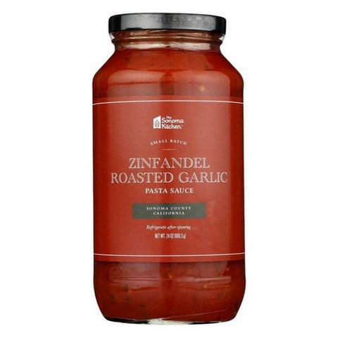 The Sonoma Kitchen, Zinfandel Roasted Garlic Pasta Sauce, 24 Oz (Case Of 6)