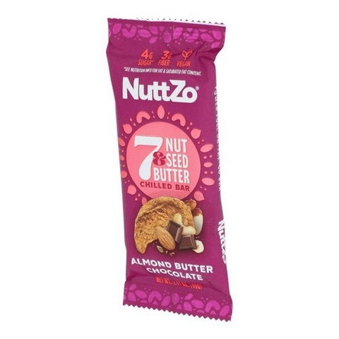 Nuttzo, Almond Butter Chocolate Bar, 1.41 Oz (Case Of 12)