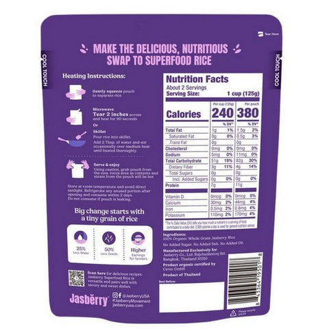 Jasberry, Superfood Original Rice, 7.05 Oz (Case Of 6)