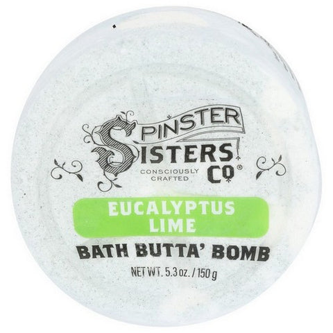 Spinster Sisters Co, Eucalyptus Lime Bath Butter Bomb, 5.3 Oz (Case Of 6)