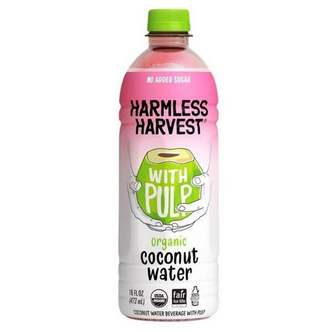 Harmless Harvest, Organic Coconut Water With Pulp, 16 Oz (Case Of 6)