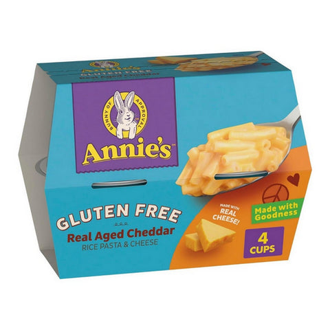 Annie's Homegrown, Macaroni And Cheese Rice Pasta And Real Aged Cheddar, 2.01 Oz X 4 Count (Case Of 6)