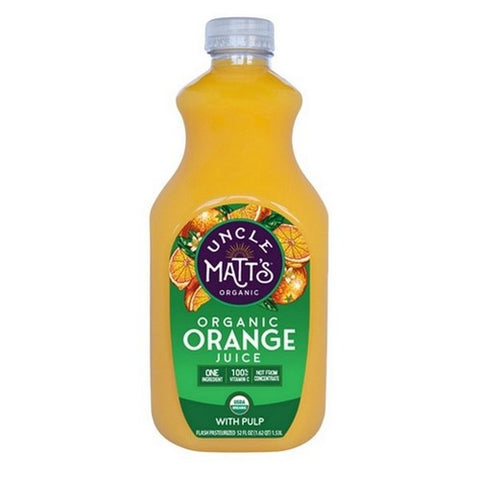 Uncle Matts, Pure Orange Juice With Pulp, 52 Oz (Case Of 6)