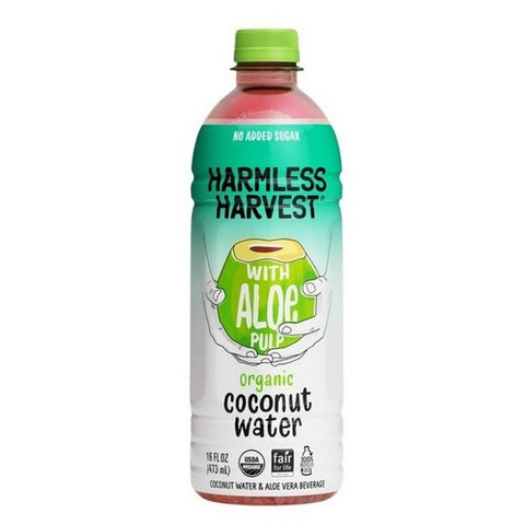 Harmless Harvest, Organic Coconut Water With Aloe Pulp, 16 Oz (Case Of 6)