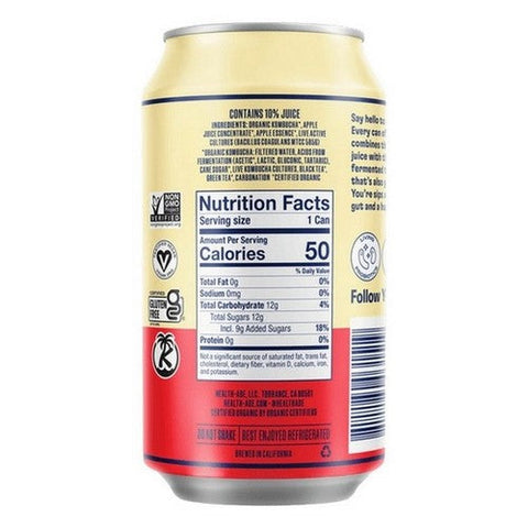 Health-Ade, Kombucha Pink Lady Apple Tea, 11.5 Oz X 4 Count (Case Of 6) Health-Ade