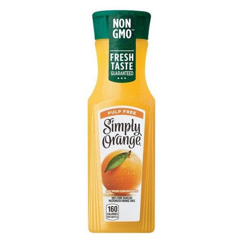 Simply Beverages, Orange Juice Pulp Free, 11.5 Oz (Case Of 12)