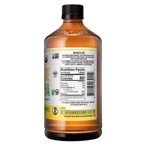 Health-Ade, Pineapple Ginger Belly Reset Kombucha, 16 Oz (Case Of 12)