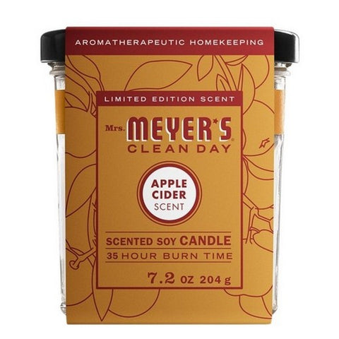 Mrs. Meyer's, Clean Day Soy Candle Apple Cider, 7.2 Oz (Case Of 6)