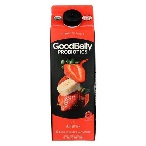 Good Belly, Organic Juice Drink Strawberry Banana, 32 Oz (Case Of 6)
