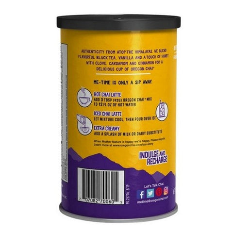 Oregon Chai, Chai Tea Latte Original Powdered Mix, 10 Oz (Case Of 6)