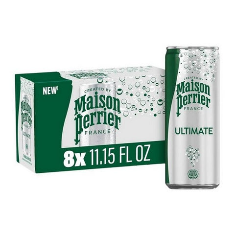 Maison Perrier, Sparkling Water Unflavored, 11.15 X 8 Count (case Of 3)