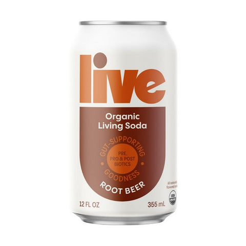 Live Soda, Organic Kombucha Rootbeer, 12 Oz (Case Of 6)