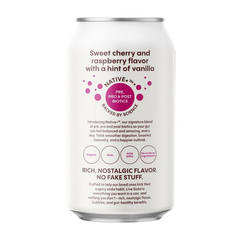 Live Soda, Organic Kombucha Spicy Cherry Berry, 12 Oz (Case Of 6)