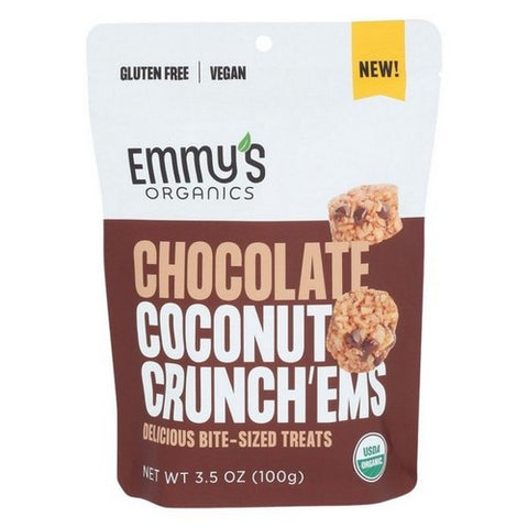 Emmys Organics, Chocolate Coconut Treats, 3.5 Oz (Case Of 6)
