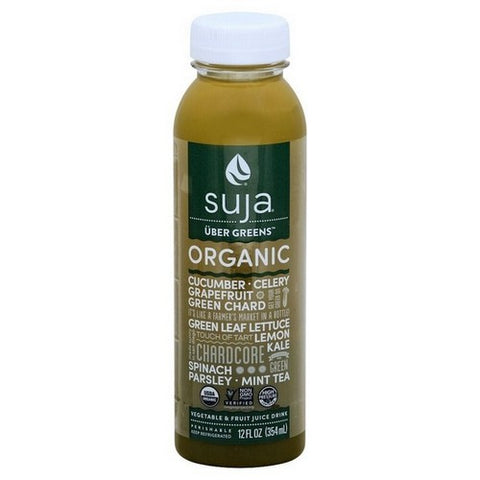 Suja, Uber Greens Vegetable And Fruit Juice Drink, 12 Oz Case Of 6)