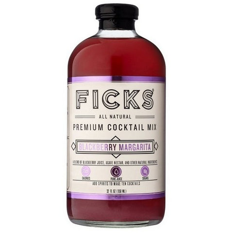 Ficks, Premium Cocktail Mix Blackberry Margarita, 32 Oz (Case Of 6)