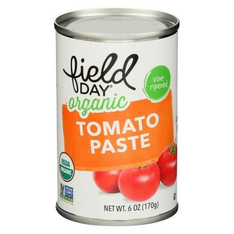 Field Day, Organic Vine Ripened Tomato Paste, 6 Oz (Case Of 24)
