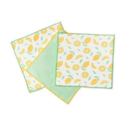 Full Circle Home, Renew Recycled Microfiber All-Purpose Cloths Citrus Print, 3 Count (Case Of 6) Full Circle Home