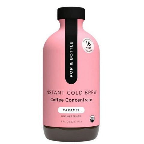 Pop & Bottle, Super Concentrate Caramel Coffee, 8 Oz (Case of 6)