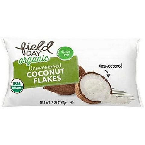 Field Day, Organic Unsweetened Coconut Flakes, 7 Oz (Case Of 12)