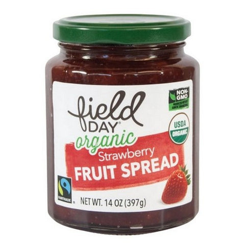 Field Day, Organic Strawberry Fruit Spread, 14 Oz (Case Of 12)