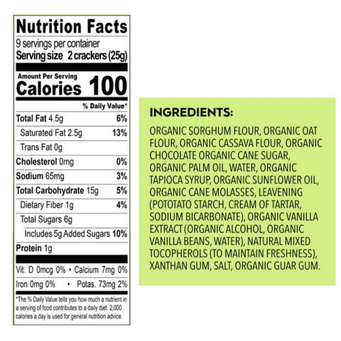 Once Again, Organic Gram Crackers Dark Chocolate, 7.95 Oz (Case Of 6)