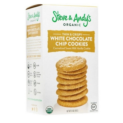 Steve And Andy's, Organic Vanilla White Chocolate Cookies, 6.3 Oz (Case Of 6)