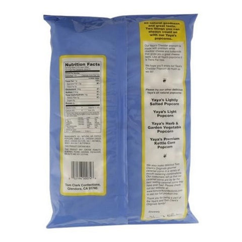 Yaya Organics, Cheddar Cheese Popcorn, 6 Oz (Case Of 12)