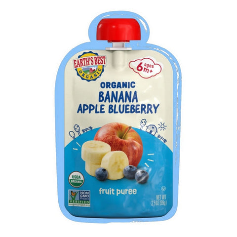 Earth's Best, Banana Apple Blueberry, 3.5 Oz (Case Of 12)
