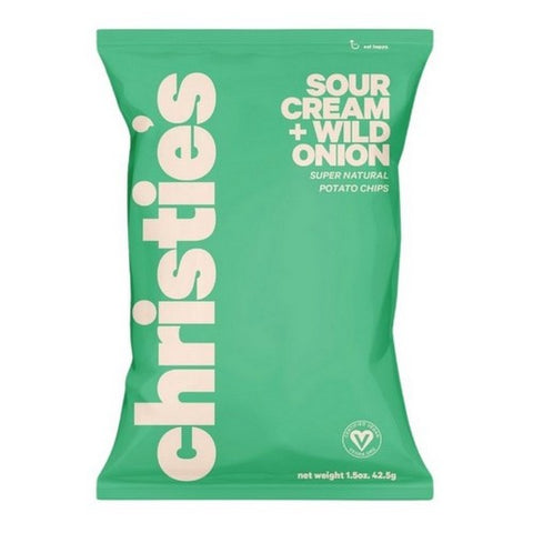 Christie's, Potato Chips Sour Cream And Wild Onion, 1.5 Oz (Case Of 18)